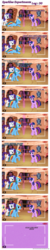 Size: 720x3630 | Tagged: dead source, safe, artist:navitaserussirus, fluttershy, rainbow dash, rarity, twilight sparkle, earth pony, pony, g4, comic, earth pony rainbow dash, race swap, science, sparkles experiments