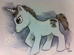 Size: 1024x765 | Tagged: safe, artist:amy mebberson, doctor who, ponified, rory williams