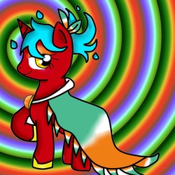 Size: 900x900 | Tagged: safe, artist:voidless-rogue, oc, oc only, pony, unicorn, firefrost, lidded eyes