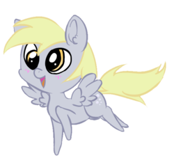 Size: 550x500 | Tagged: safe, artist:allyjayy, derpy hooves, pegasus, pony, g4, chibi, cute, female, mare