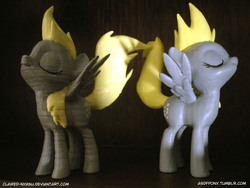 Size: 3648x2736 | Tagged: safe, artist:clawed-nyasu, derpy hooves, pegasus, pony, g4, 3d print, comparison, female, mare, photo