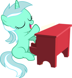 Size: 1945x2107 | Tagged: safe, artist:artpwny, lyra heartstrings, pony, g4, female, filly, filly lyra, musical instrument, piano, simple background, solo, transparent background, vector