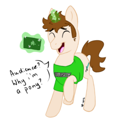 Size: 900x900 | Tagged: safe, artist:xniallerspotatox, ponified, tobuscus