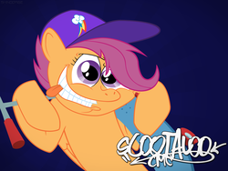 Size: 6000x4500 | Tagged: safe, artist:shinodage, scootaloo, g4, absurd resolution