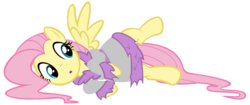 Size: 2500x1052 | Tagged: safe, artist:kocmohabt, fluttershy, pegasus, pony, g4, bathrobe, clothes, female, robe, show accurate, simple background, transparent background, vector