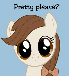 Size: 500x549 | Tagged: safe, artist:scribblez, oc, oc only, oc:creamy white, pony, bow, creamy and friends, solo, tumblr