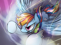 Size: 1500x1100 | Tagged: dead source, safe, artist:surgicalarts, rainbow dash, pegasus, pony, g4, action pose, female, flying, mare, solo, sonic rainboom