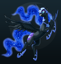 Size: 1242x1302 | Tagged: dead source, safe, artist:dvorgaz, nightmare moon, g4, spread wings, wings