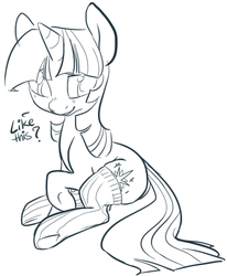 Size: 500x608 | Tagged: safe, artist:php27, twilight sparkle, g4, sketch, stockings