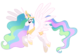 Size: 4609x3295 | Tagged: safe, artist:blackm3sh, princess celestia, alicorn, pony, g4, female, flying, mare, simple background, solo, spread wings, transparent background, vector, wings