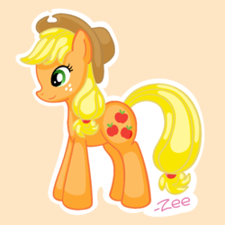 Size: 900x900 | Tagged: safe, artist:chaowzee, applejack, earth pony, pony, g4, female, solo