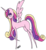 Size: 900x970 | Tagged: safe, artist:toppops, princess cadance, pony, g4, female, pointy ponies, solo