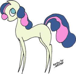 Size: 900x877 | Tagged: safe, artist:toppops, bon bon, sweetie drops, g4, pointy ponies