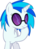 Size: 813x797 | Tagged: safe, artist:mellowbloom, dj pon-3, vinyl scratch, pony, unicorn, g4, female, glasses, hooves, horn, mare, simple background, solo, sunglasses, transparent background, vector, vinyl's glasses