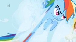 Size: 842x468 | Tagged: safe, screencap, rainbow dash, g4, cloud, cloudy