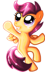 Size: 393x625 | Tagged: safe, artist:shadowhuntercis, scootaloo, pony, g4, female, simple background, solo, transparent background