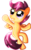 Size: 393x625 | Tagged: safe, artist:shadowhuntercis, scootaloo, pony, g4, female, simple background, solo, transparent background