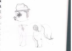 Size: 1297x931 | Tagged: safe, charlie chan, descendant, detective, ponified