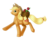 Size: 1300x1013 | Tagged: safe, artist:trunksi, applejack, earth pony, pony, g4, apple, basket, female, food, simple background, solo