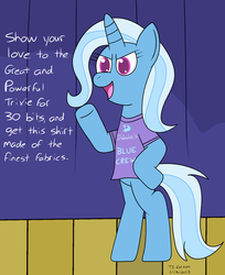 Size: 1451x1775 | Tagged: safe, artist:toonboy92484, trixie, pony, g4, bipedal, clothes, shirt