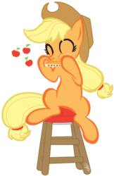 Size: 274x423 | Tagged: safe, artist:kashimusprime, applejack, earth pony, pony, g4, female, harmonica, musical instrument, solo