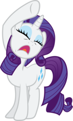 Size: 5194x8679 | Tagged: safe, artist:shadyhorseman, rarity, pony, unicorn, g4, absurd resolution, dramatic, female, mare, simple background, solo, transparent background, vector