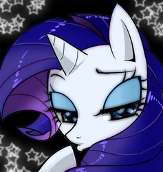 Size: 400x422 | Tagged: safe, artist:zukicure5gogo, rarity, pony, unicorn, g4, duckface, female, lidded eyes, lowres, pixiv, pouting, solo