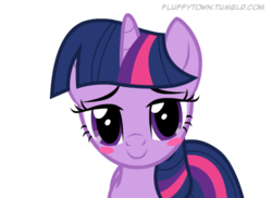 Size: 550x400 | Tagged: safe, artist:mixermike622, twilight sparkle, pony, g4, blushing, female, simple background, solo, transparent background, vector