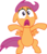 Size: 8558x9873 | Tagged: safe, artist:deadparrot22, scootaloo, pony, g4, my little pony: friendship is magic, sleepless in ponyville, absurd resolution, belly, crotch, featureless crotch, female, filly, foal, open mouth, scared, simple background, solo, transparent background, uvula, vector