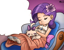 Size: 1280x989 | Tagged: safe, artist:megasweet, artist:trelwin, edit, opalescence, rarity, human, g4, blank, clothes, dream, exploitable, humanized, insert picture here, meme, rarity's dream, sleeping, socks, template, younger
