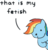 Size: 500x518 | Tagged: artist needed, safe, rainbow dash, pony, g4, dialogue, female, meme, simple background, solo, that is my fetish, transparent background