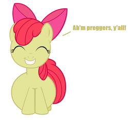 Size: 737x693 | Tagged: safe, apple bloom, g4, mommabloom, pregnant, pregnant edit