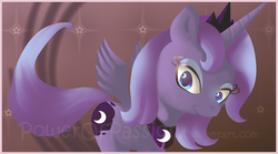 Size: 900x499 | Tagged: safe, artist:powerofpassion, princess luna, pony, g4, female, solo