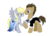 Size: 2338x1683 | Tagged: safe, artist:moostargazer, derpy hooves, doctor whooves, time turner, pegasus, pony, g4, clothes, dress, female, male, mare, ship:doctorderpy, shipping, simple background, stallion, straight, transparent background