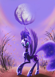 Size: 2480x3508 | Tagged: safe, artist:zolombo, nightmare moon, pony, g4, female, solo