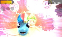 Size: 400x240 | Tagged: safe, rainbow dash, g4, 3ds, face, face raiders, faic, irl, photo, toy, video game, wat
