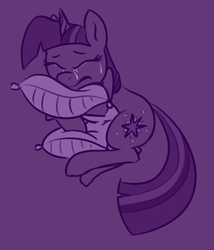 Size: 856x1000 | Tagged: source needed, safe, artist:lowkey, twilight sparkle, pony, g4, crying, female, hug, lonely, pillow, pillow hug, sad, solo