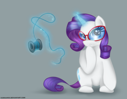 Size: 1000x778 | Tagged: safe, artist:kairaanix, rarity, pony, g4, glasses, solo, thread