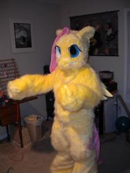 Size: 720x960 | Tagged: safe, fluttershy, g4, cosplay, furry, fursuit, irl, photo