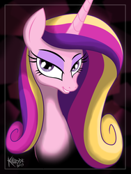 Size: 1416x1888 | Tagged: safe, artist:killryde, princess cadance, pony, g4, bust, female, portrait, smiling, solo