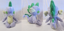 Size: 1782x878 | Tagged: safe, artist:ayashiino, spike, g4, irl, photo, plushie, spike plushie