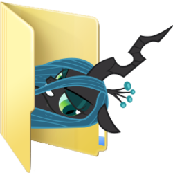 Size: 256x256 | Tagged: safe, artist:blues27xx, queen chrysalis, g4, computer icon, female, folder, simple background, solo, transparent background, webcore