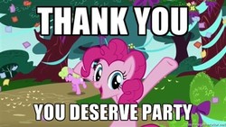 Size: 400x225 | Tagged: safe, edit, edited screencap, screencap, pinkie pie, friendship is magic, g4, my little pony: friendship is magic, image macro, reaction image