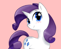 Size: 800x640 | Tagged: safe, artist:doctorplaid, rarity, pony, g4, blushing, female, solo