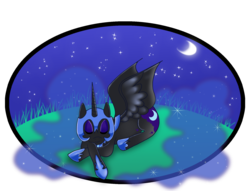 Size: 1900x1450 | Tagged: safe, artist:kadkookie, nightmare moon, pony, g4, female, sleeping, solo