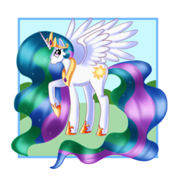 Size: 2800x2800 | Tagged: safe, artist:kadkookie, princess celestia, alicorn, pony, g4, female, solo