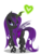 Size: 900x1169 | Tagged: safe, artist:vampteen83, oc, oc only, oc:penumbra, changeling, 2012, changeling oc, female, heart, lidded eyes, magic, penumbra, purple changeling, simple background, solo, transparent background, vector, wet mane