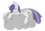 Size: 627x437 | Tagged: safe, artist:ponycide, tornado bolt, pegasus, pony, g4, cloud, eyes closed, female, filly, foal, folded wings, front view, lying down, lying on a cloud, on a cloud, prone, side view, simple background, sleeping, sleeping on a cloud, white background, wings