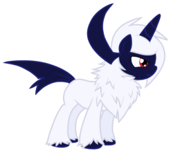 Size: 803x721 | Tagged: safe, artist:nukeleer, absol, pokémon, ponified, simple background, transparent background, vector