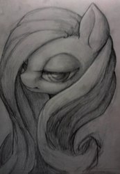 Size: 529x763 | Tagged: source needed, safe, artist:justpony, fluttershy, g4, traditional art